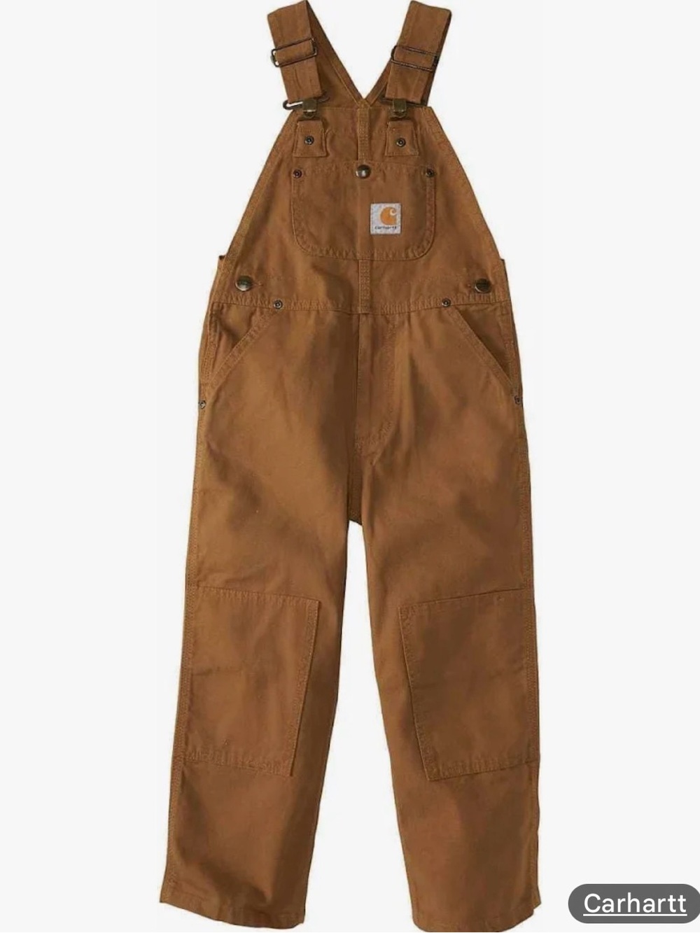 Carhartt Kids Brown Duck Overalls size 5